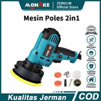 Gambar MONAKE JERMAN 2IN1 Mesin Poles Mobil Polisher 5 INCH Alat Poles Cat Mobil Full Set Car Alat Disc Disk kaca motor MK500T - MK500 dari Zerolim German Official Store Kota Administrasi Jakarta Barat 1 Tokopedia