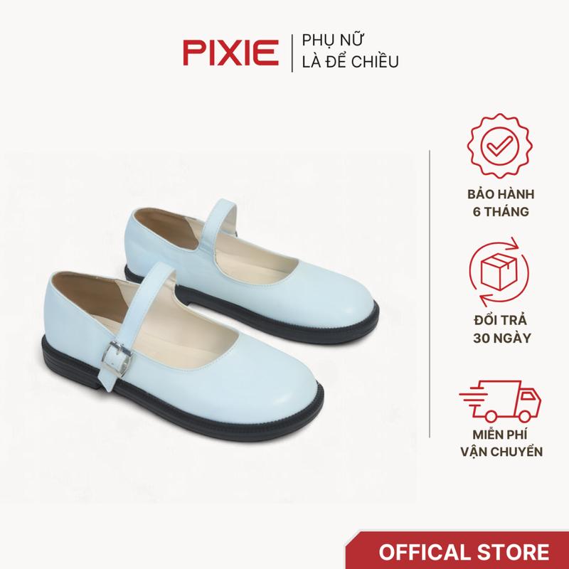 Giày Bệt Kiểu Quai Cài Ngang Bản To Pixie H319 0
