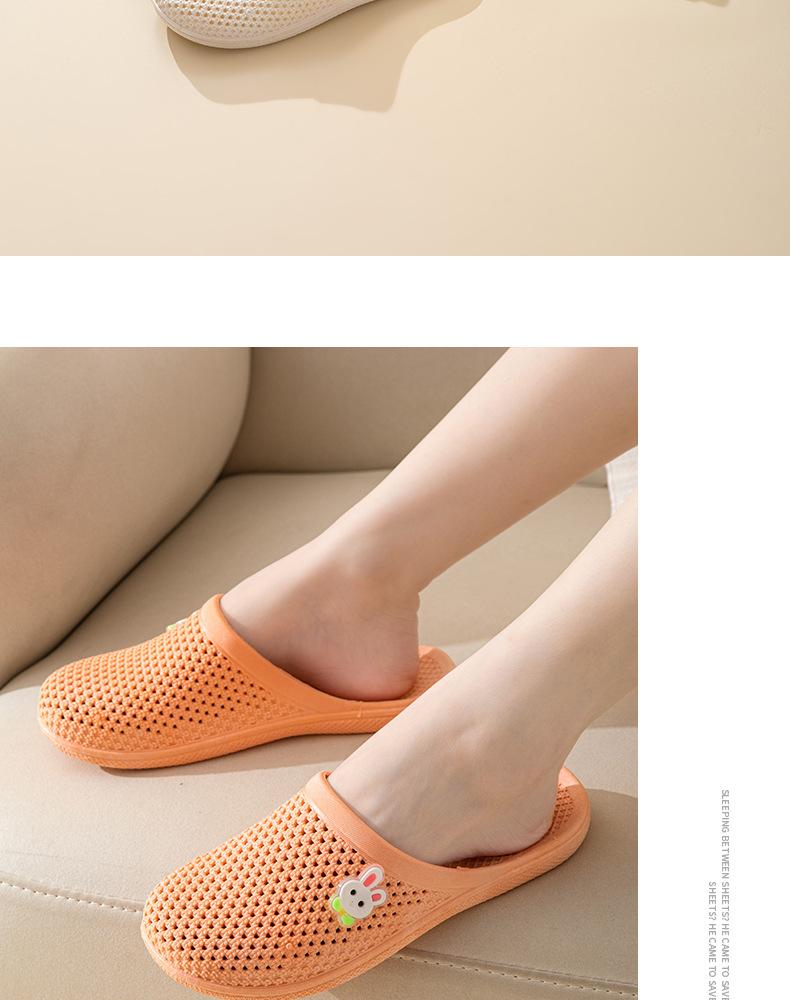 Product Introduction of New cute cartoon rabbit bear flat bottom bag head women's slippers Girl Slide Footwear Walking Shoes Comfort Creeper 16
