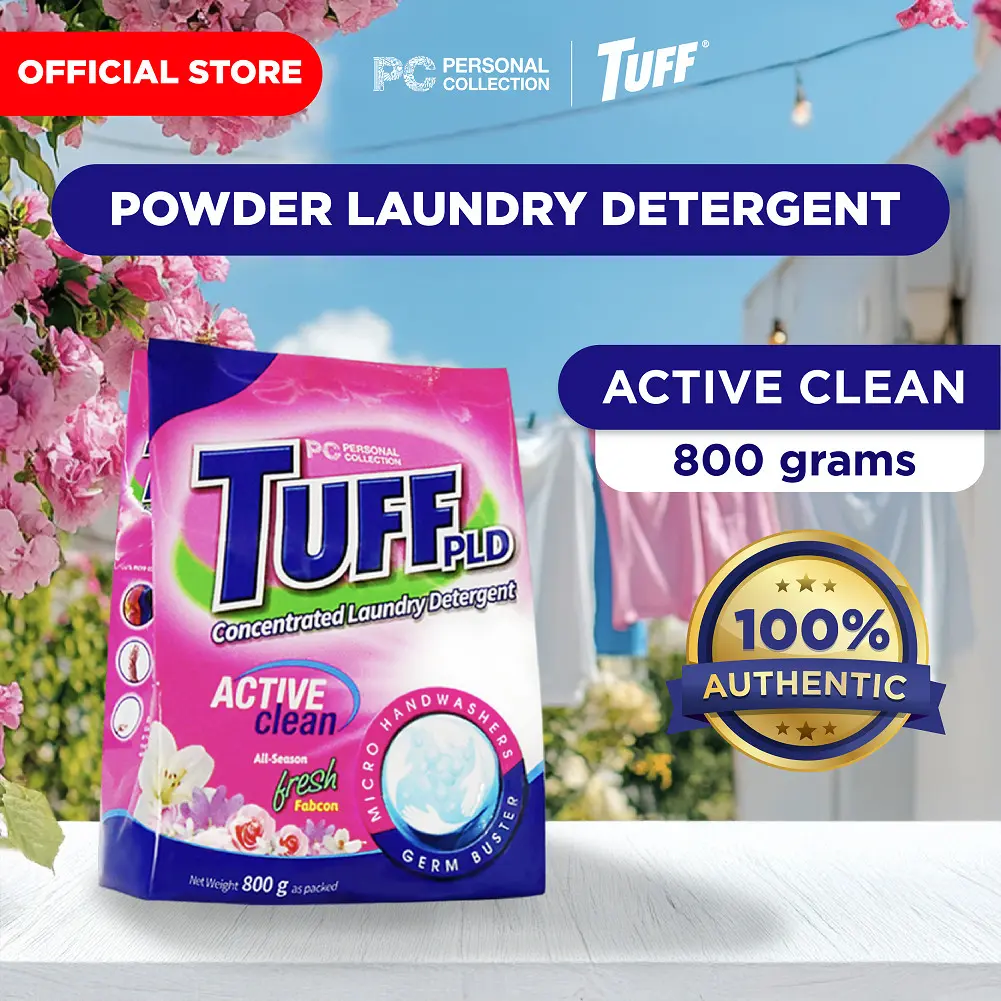 Tuff Powder Laundry Detergent Active Clean 800g - Personal Collection ...