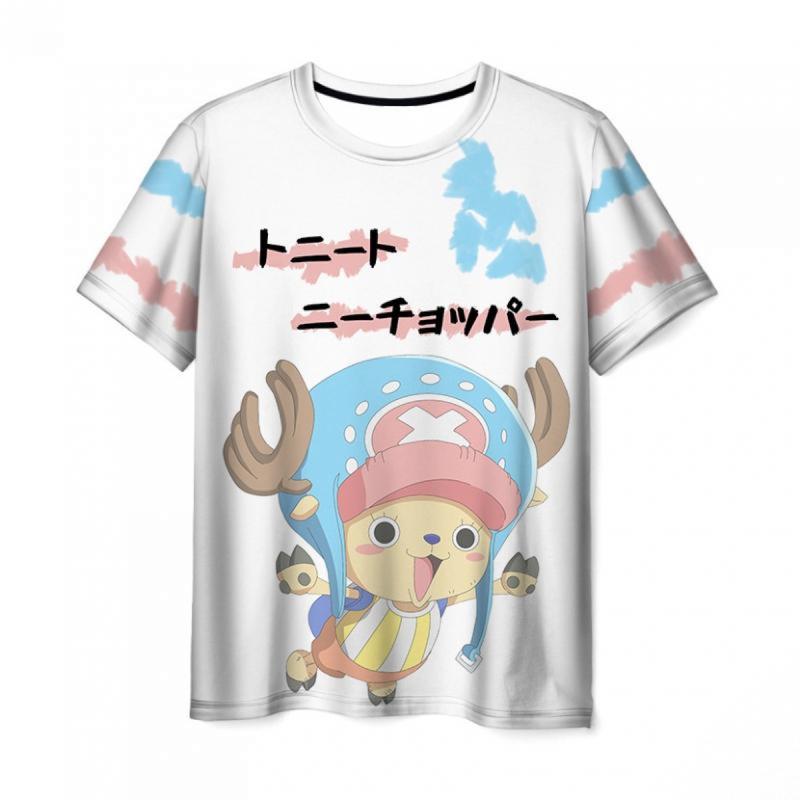Product Introduction of Summer casual fashion 3D T-shirt casual men's Luffy short-sleeved 3D printing one-piece animation Menswear Top 3