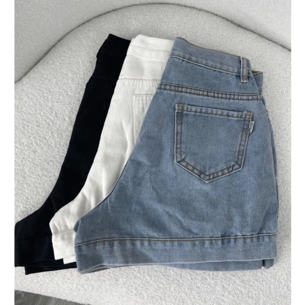 ( Size S - XL ) Quần short jean ống rộng lưng cao - Trần Ngân_Chuyên sỉ jean nữ Women Pants Denim | BigBuy360 - bigbuy360.vn