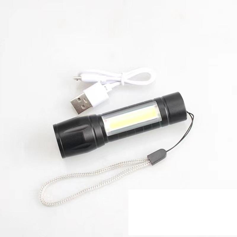 Product Introduction of Lumens Powerful LED Flashlight Rechargeable USB 18650 Waterproof Zoom Fishing Hunting Tactical Flashlight ABS Material 25