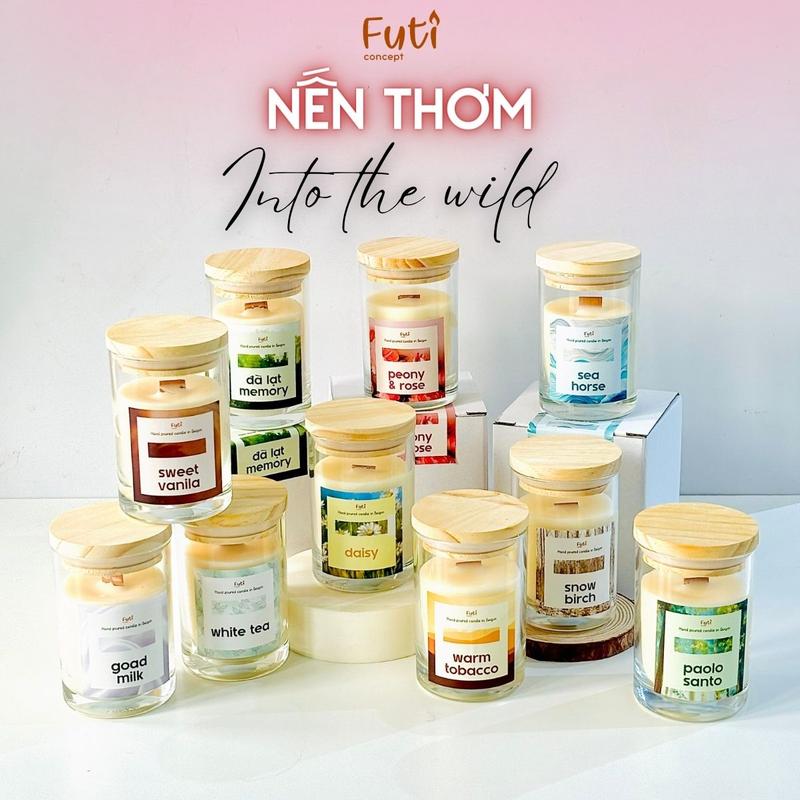 Nến Thơm Thiên Nhiên Cao Cấp Nhiều Mùi Hương100gram, Candle Cup Into The Wild