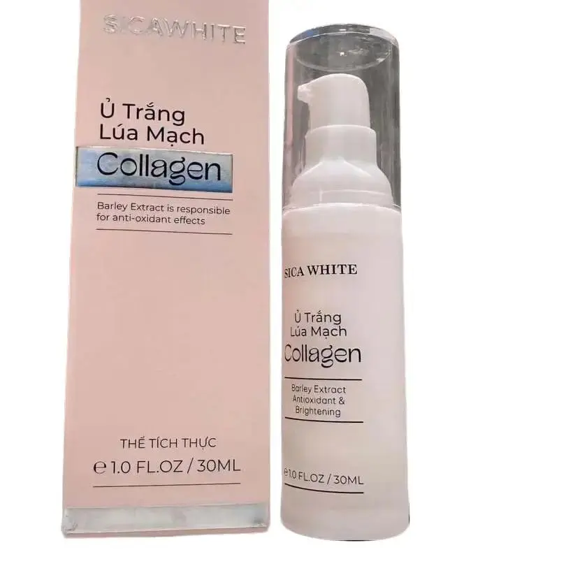 Ủ trắng lúa mạch Collagen SICAWHITE (30ml) Mặt nạ hổ trợ chăm sóc cải thiện Skincare da mặt Nữ Cosmetics Women Face