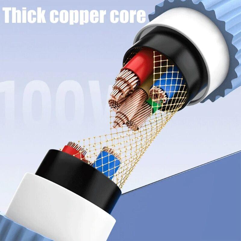 Cáp USB Type C Tốc Độ Cao, 10A, Sạc Nhanh PD, Thích Hợp Cho Điện Thoại Samsung Và Xiaomi, Dòng Dữ Liệu, Cáp Điện Thoại 6