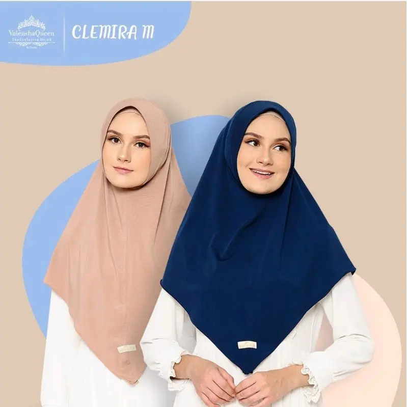 Khimar Clemira Size M Ori Valenshaqueen Bahan Jersey Super