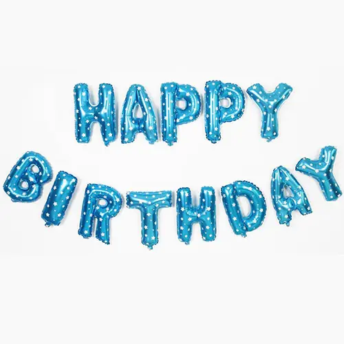 Bóng chữ Happy Birthday trang trí sinh sinh nhật Cao Su 5