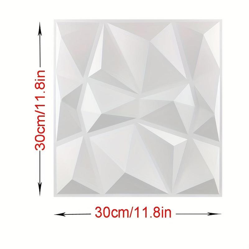 3D Geometric Wall Panel, 6pcs/set PVC Wall Decor for Room Decor, Design Modern Interior, Wallpaper for Home Living Room Bedroom Decor 1