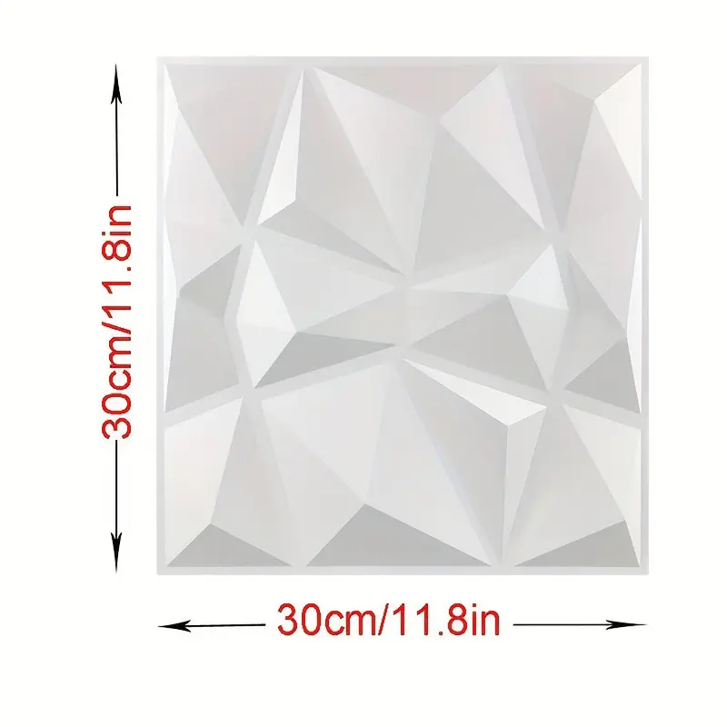 3D Geometric Wall Panel, 6pcs/set PVC Wall Decor for Room Decor, Design Modern Interior, Wallpaper for Home Living Room Bedroom Decor 1