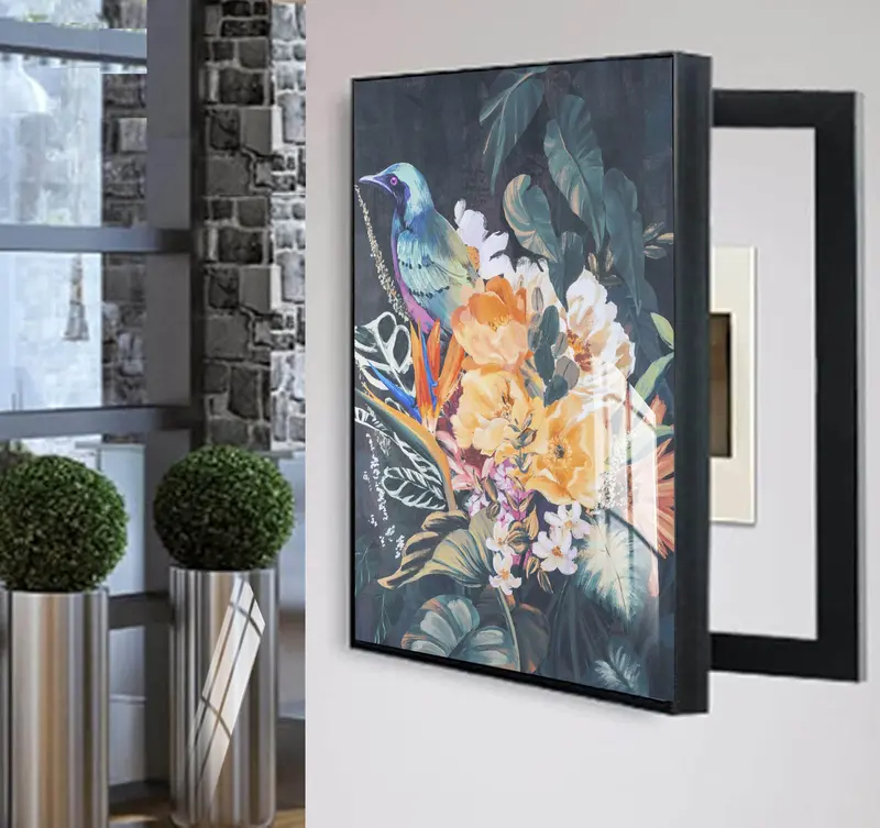 Tomdecor Tranh che ổ điện mẫu tranh thiên nhiên mới 2024  trang trí nhà cửa, decor phòng khách khổ đứng 2