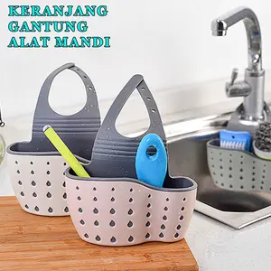 Gantungan Spons / Gantungan Wastafel / Wadah Spons Keranjang mandi Penyimpanan