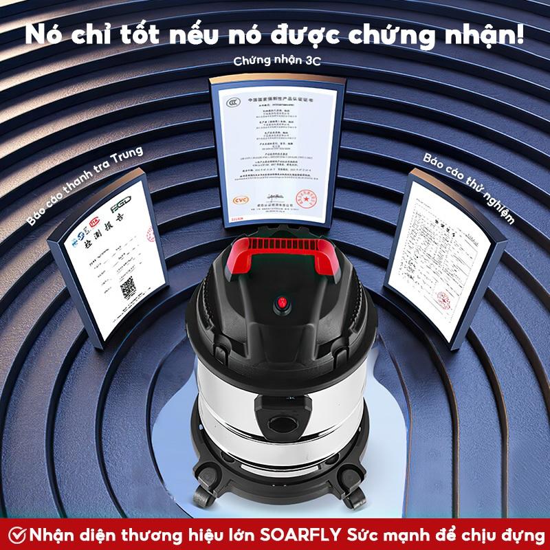 MODOFO 3 trong 1 Máy hút bụi ướt và khô công nghiệp 15/18 L 1800W 2