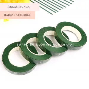 SFS - [1 ROLL] FLOWER TAPE 30 YARD FLORAL TAPE ISOLASI BUNGA FLOWERTAPE FLORALTAPE SELOTIP BUNGA ASLI ISOLASI HIJAU BUNGA ASLI ISOLATIP DAUN SELOTIP BUNGA SOLASI HIJAU
