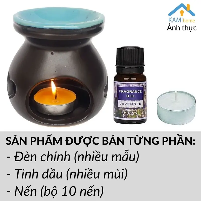 (Bảo hành bể vỡ) Đèn xông tinh dầu thơm đốt Nến (Nhiều Mẫu) khử mùi thơm phòng đuổi muỗi chất liệu gốm sứ Bát Tràng Việt Nam mã 25004 1