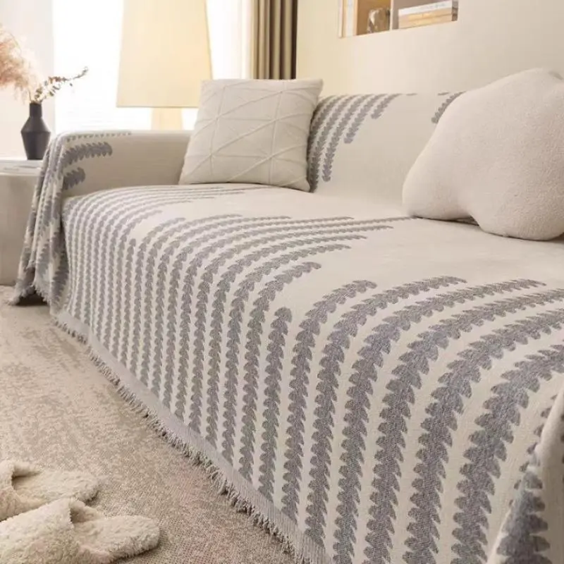 Geometric Pattern Sofa Cover, 1 Count Full Coverage Anti-cat Scratching Protection Sofa Cover, Household Textiles for Home Living Room Bedroom 6