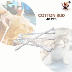 PPC Cotton Bud isi 40pcs Pembersih Telinga Mata Kucing Hewan