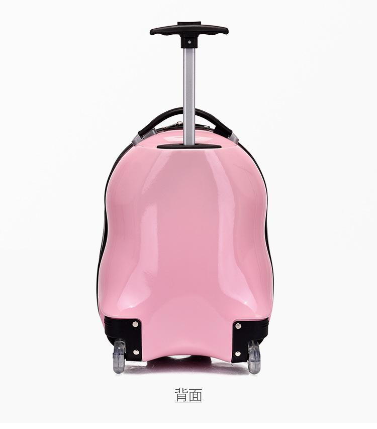 Product Introduction of 2025 Children's Trolley Case Men's and Women's Small Luggage Egg Shell Universal Wheel 3D Cute Suitcase Children's Backpack 23