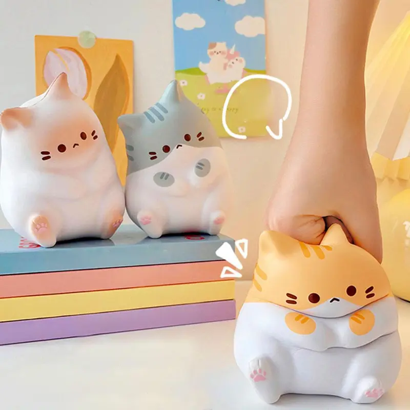 Cute Coco Cat Decompression Toy Pinch Music Slow Rebound Squeeze ...