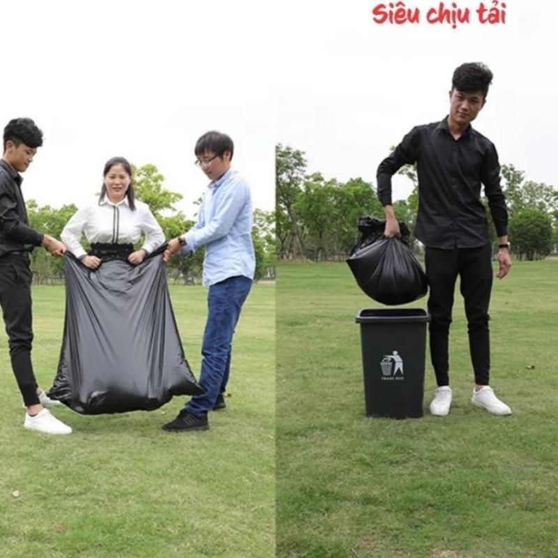 Product Introduction of Combo 4 túi (12 cuộn) đựng rác đen tự phân hủy ,Túi rác cuộn size Trung (55x65cm) an toàn giữ vệ sinh môi trường Kitchen Nhà Bếp nylon dẽo dai thân thiện với môi trường tuirac  sinhhoc 2