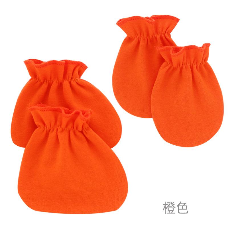 Product Introduction of Spring, Summer, Autumn and Winter Baby Anti-Scratch Face Small Gloves Newborn Solid Color Gloves Baby Children Elastic Gloves 0-1 Years Old 18