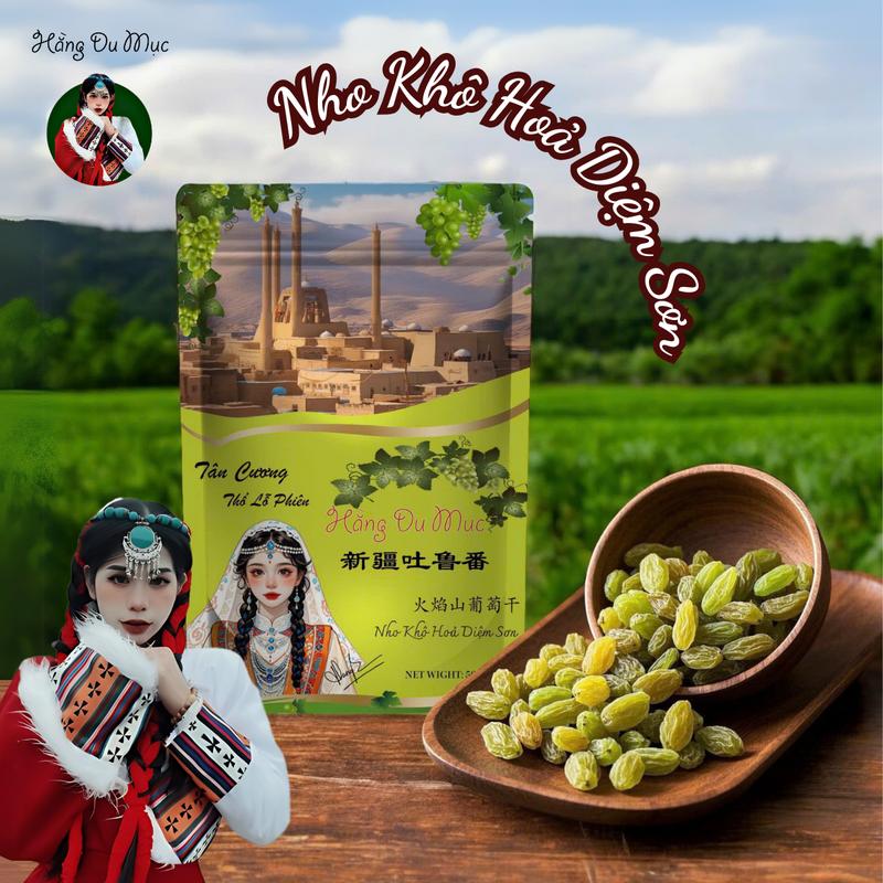 [Hằng Du Mục] Nho Khô Hoả Diệm Sơn Tân Cương loại Thượng Hạng Khô Tự Nhiên