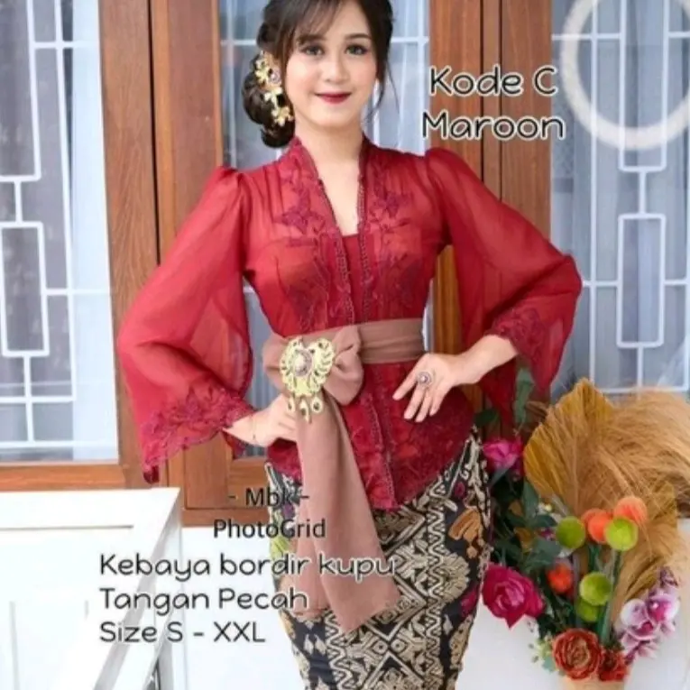 Kebaya Jadi Bordir Tangan Pecah || Kebaya Adat Bali Modern || Kebaya Adat Bali Kekinian || Kebaya Adat Bali Murah 7