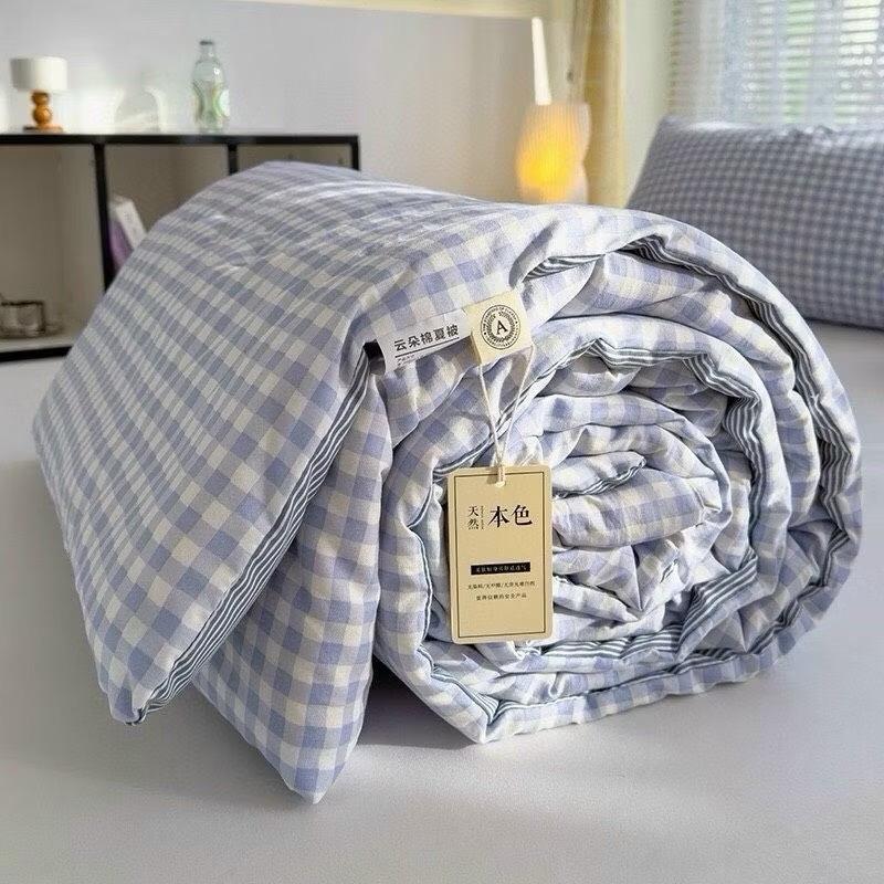 CHĂN HÈ COTTON ĐŨI XƠ ĐẬU NÀNH 1
