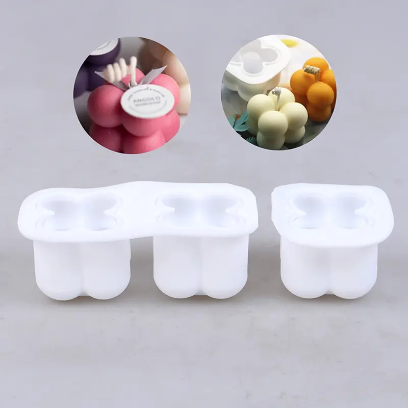 DIY Candles Mould Wax Aromatherapy Plaster Silicone Mold Handmade Cube Soap Mold