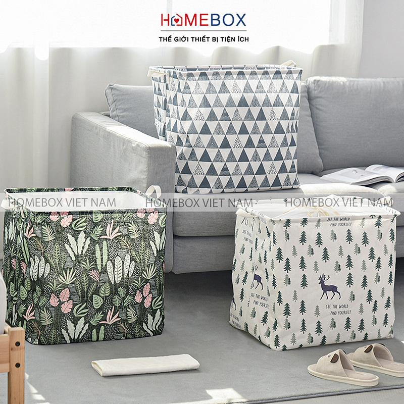  SIZE LỚN - Túi đựng quần áo chăn màn mền JYoohome vải không dệt chống thấm nước Thùng giỏ đựng đồ đa năng Rổ hộp  dung 