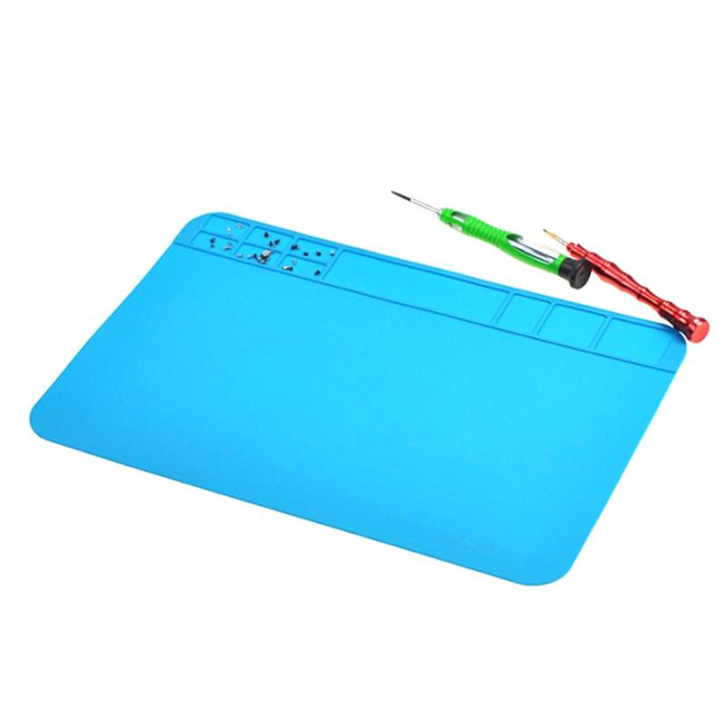 Product Introduction of ESD Heat Insulation Soldering Mat Job Tools Computer Phone Repair Tool Kit Working Repair Pad Heatresistant Maintenance Platform 16