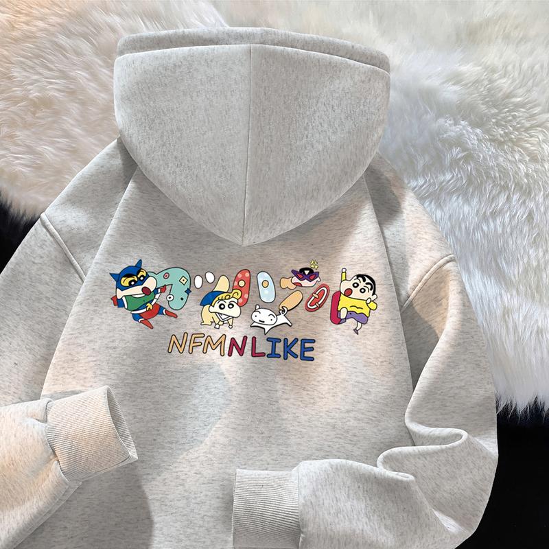 Áo nỉ trùm đầu, thương hiệu thời trang nam, in hình Mỹ đa năng, đường phố cao, mùa thu và mùa đông, lông cừu và áo sinh viên dày, áo khoác nặng-0237