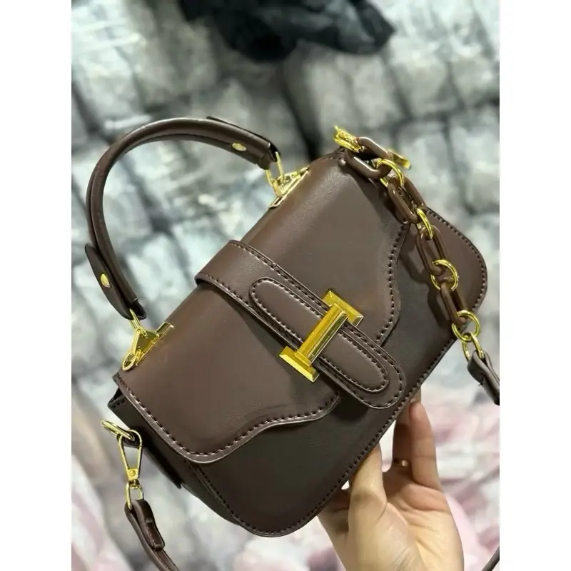 TL8 Túi Xách Nữ Đeo Chéo Khoá Chữ H, Túi Xách Nữ Cầm Tay Da 2 Ly Size 21cm, Đeo dự tiệc, đi chơi, du lịch