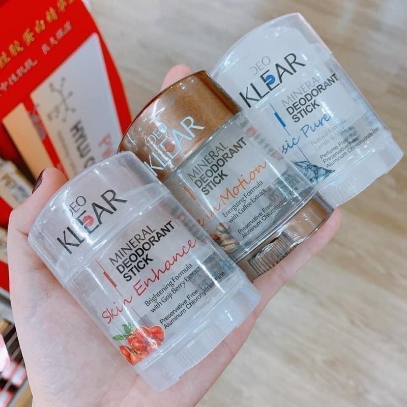 Lăn Nách Đá Khoáng DAO KLEAR Thái Lan Ngăn Mùi Không Ố Vàng Khử Mùi Hôi