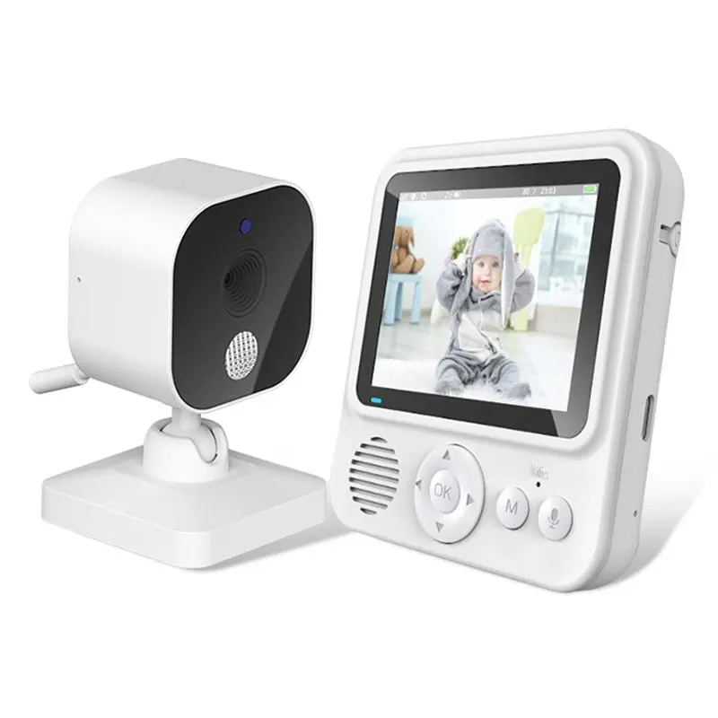 Baby Monitor With Night Vision, Voice Temperature Detection Baby Monitor, Crib Monitor With 2.8 Inch Screen, Infant Monitor With Night Light, Safe Baby Monitoring Instrument