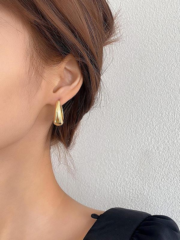 U-shaped Hoop Earrings, Minimalist Geometric Earrings for Women, Daily Use, Trendy All-match & Exquisite Jewelry for Birthday Gift 7