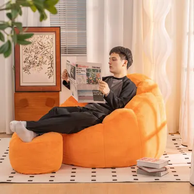 Beanbag Chair Memory Foam Beanbag The Wombat, Big Memory Foam Bean