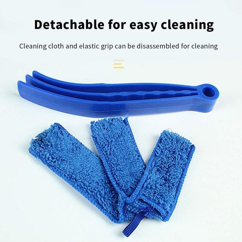 Solid Color Non-slip Durable Cleaning Cloth, 1 Count Removable Air Conditioner Outlet Gap Dust Brush, Household Cleaning Supplies, Cleaning Bundles for House, Cleaning Gadgets for Home, House Cleaning Tools 3