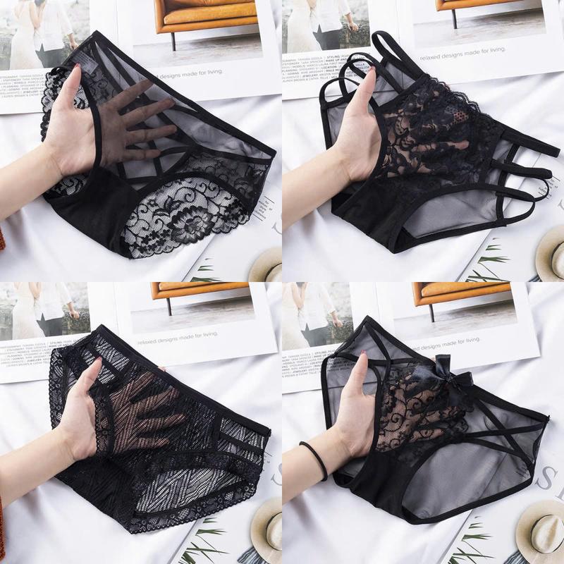 COMBO 4 QUẦN CHIP NỮ REN MỀM HỌA TIẾT THỜI TRANG R23