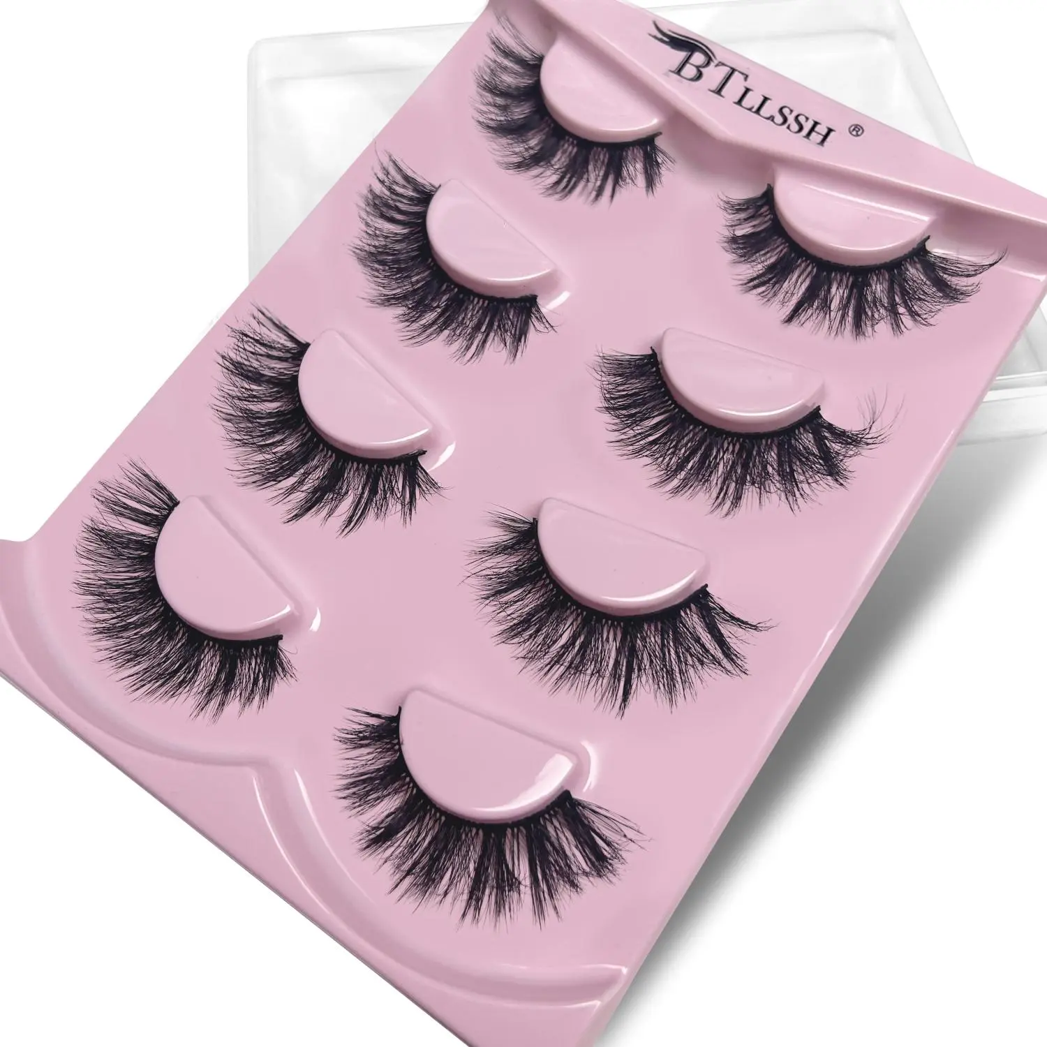 Christmas Long Wispy Look Faux Cluster Lashes, Natural Curling Mini Makeup Strip Lash Extensions, Falsies Eyelashes, Full Volume Eyelash for Lashes Extensions, Russian Lash Artist Lashes, Eyelash Extensions Kit