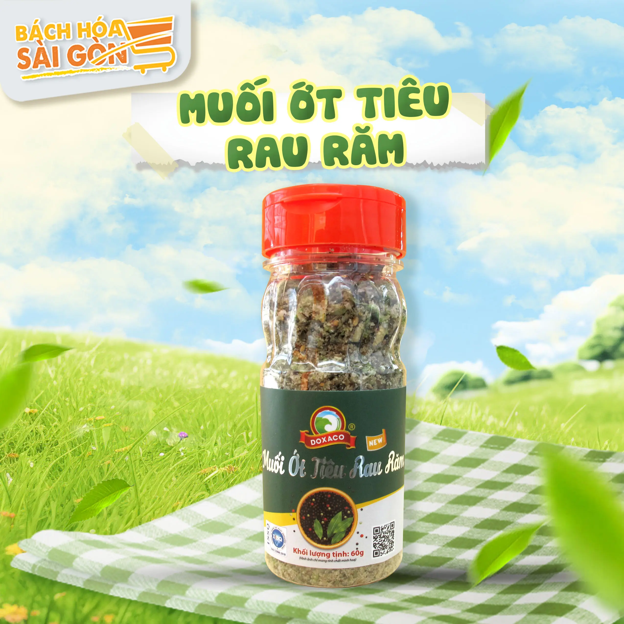 Muối Ớt Tiêu Rau Răm Doxaco Gia Vị Hoàn Hảo Cho Trứng Vịt Lộn Và Gà Nướng Pepper Salt Gia Vị