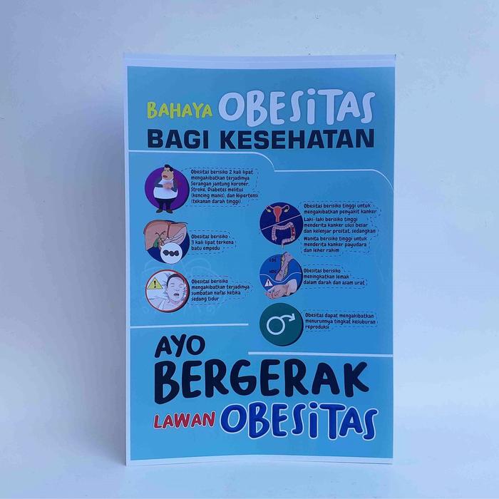 Gambar Poster Kesehatan - Poster Obesitas, Bergerak Cegah Obesitas - Not Specified dari Sahabat Sejasa Kab. Sleman Tokopedia