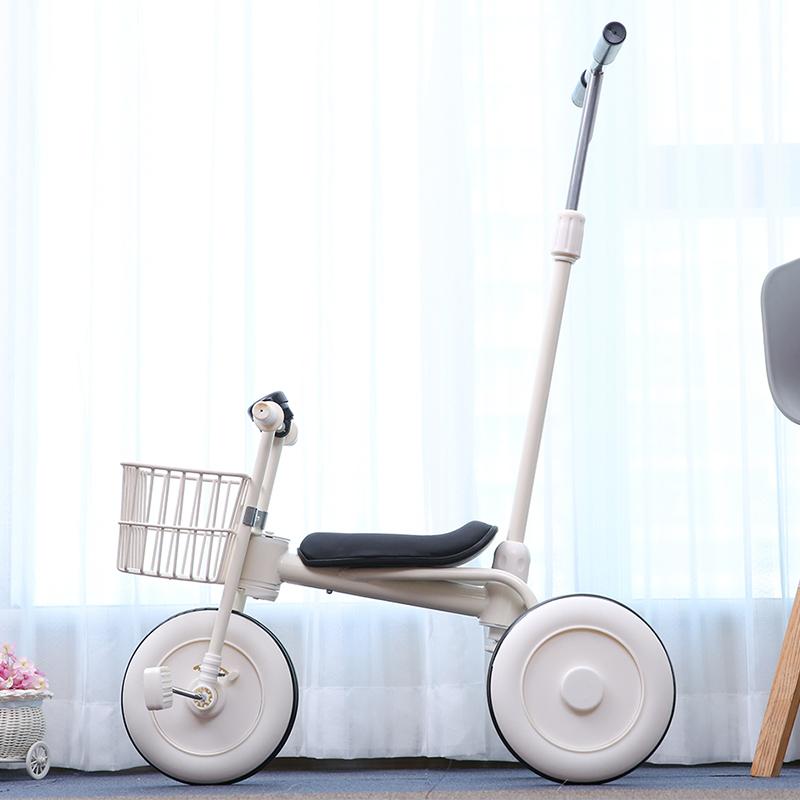 Xe đạp ba bánh muji kiêm xe chòi chân xe do choi cho bé từ 1 tuổi trở lên xe dẩy phong cách Hàn quốc