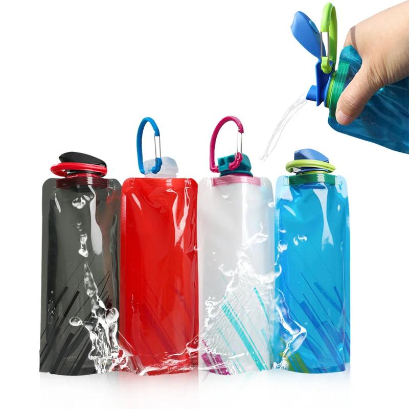 Product Introduction of 700ml ultra-light folding kettle, outdoor portable! With handle & hook 0