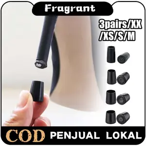 Pelindung Hak Sepatu Wanita 6pcs Heels Protector Karet Hitam dengan Desain Bulat untuk High Heels dan Perawatan Sepatu Harian yang Praktis