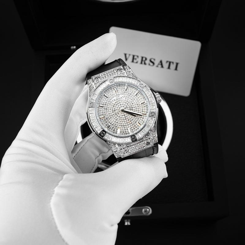 [MS STORE ]- Đồng Hồ Nam CƠ VERSATI Mặt  Đính Đá Sang Trọng Lịch Lãm-M150