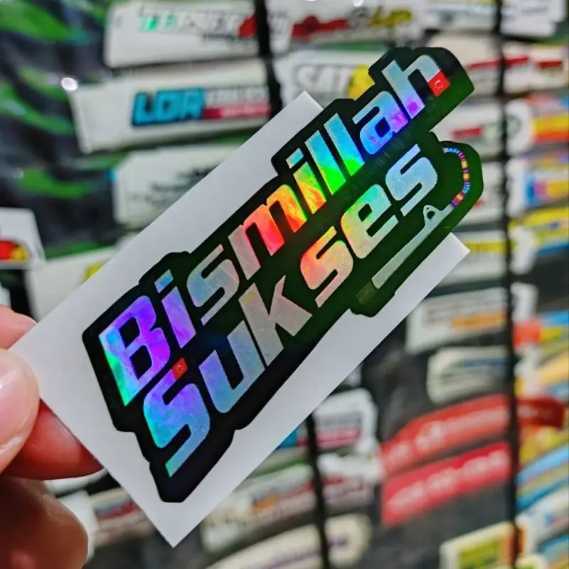 STIKER BISMILLAH ARAB / stiker bismillah / bismillah sukses / stiker motor / stiker helem / stiker islami / stiker viral / stiker kata kata 3