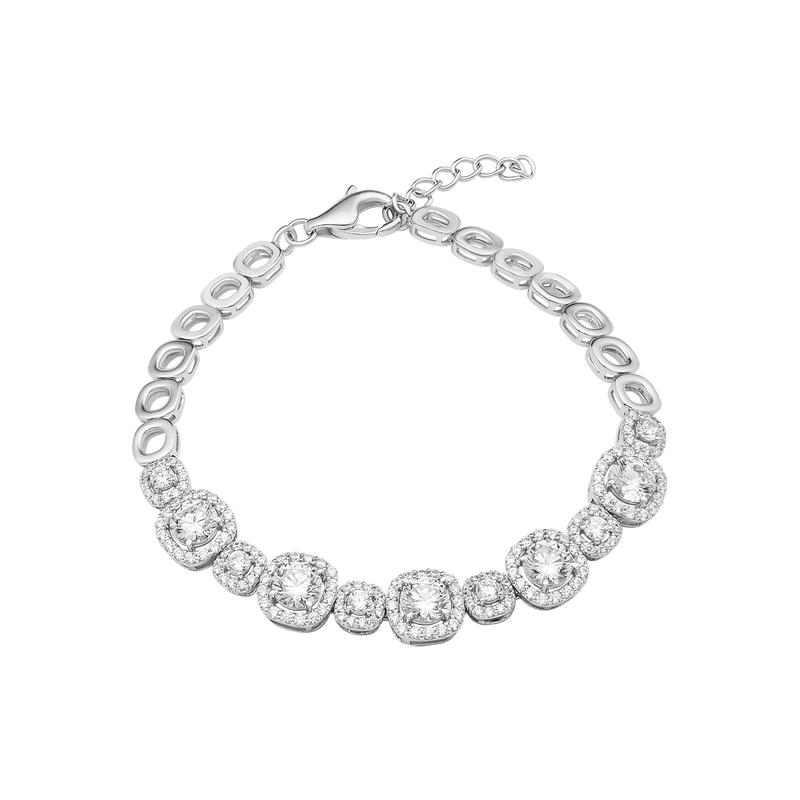 Lắc tay bạc đính đá PNJSilver XMXMK000023