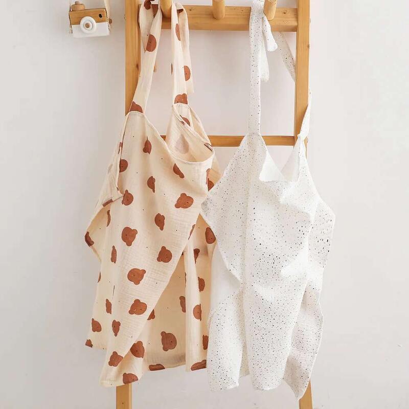 Product Introduction of New Cotton Mus Nursing Covers For Newborn Baby Swaddle Blankets Cute Outgoing Breastfeeding Shawl Towel Soft Sleeping Blanket 19