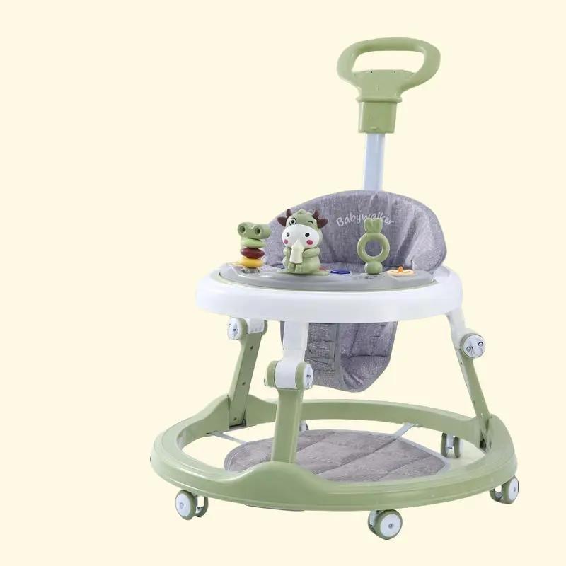 MẪU MỚI- Xe Tròn Tập Đi Cho Bé Có Đủ Cán Đẩy Lót Chân Có Đèn Nhạc Vui Tai Cho Bé Từ 6 Tháng Tuổi Voi Xe Chòi Chân baby walker xe  tập xe  tập xe  tron xe  tròn lưới  ngồi xe  tập xe  8 dây  tập ghế  tròn